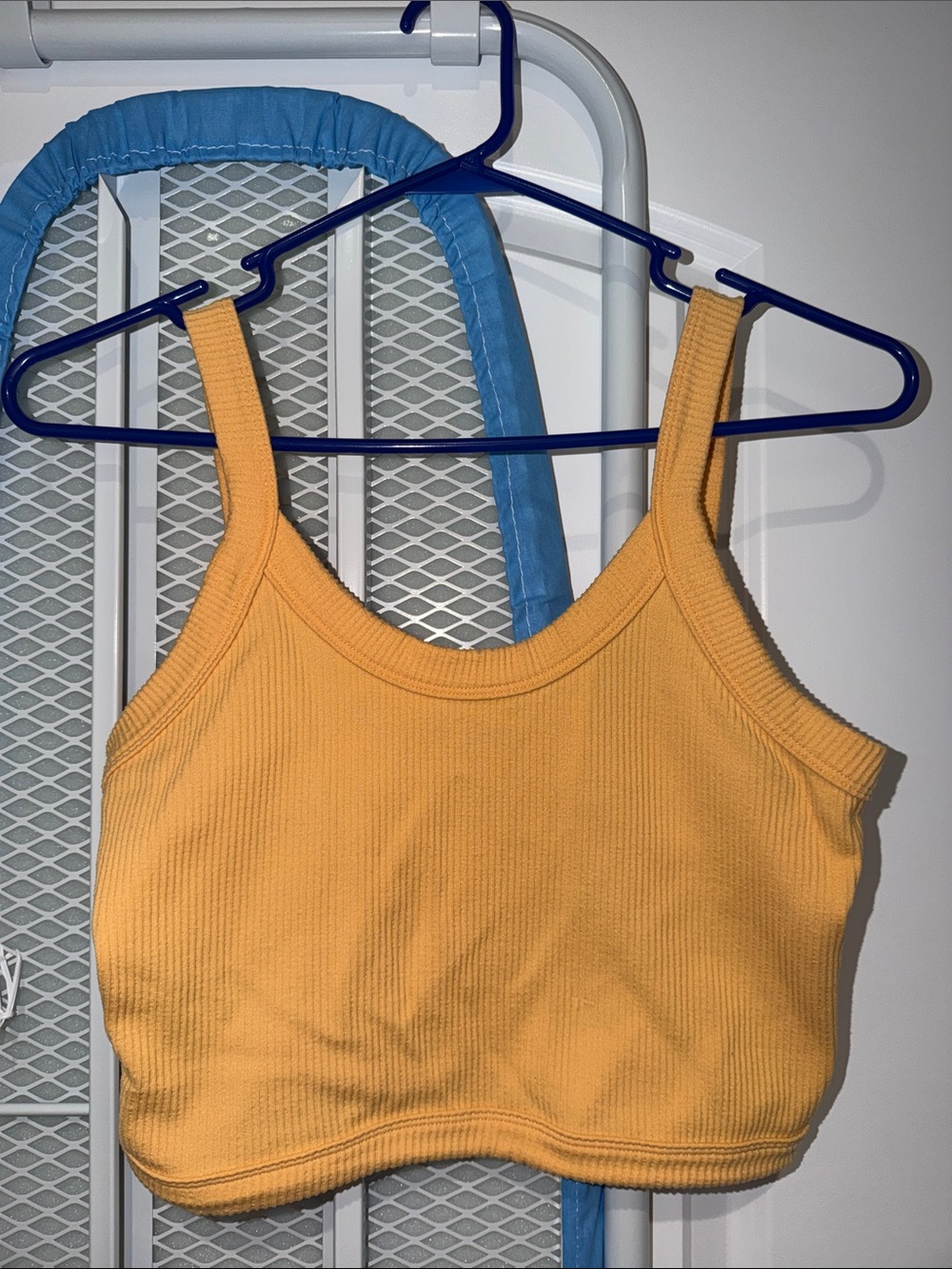 fresh Ribbed Tank Top in Mustard Yellow